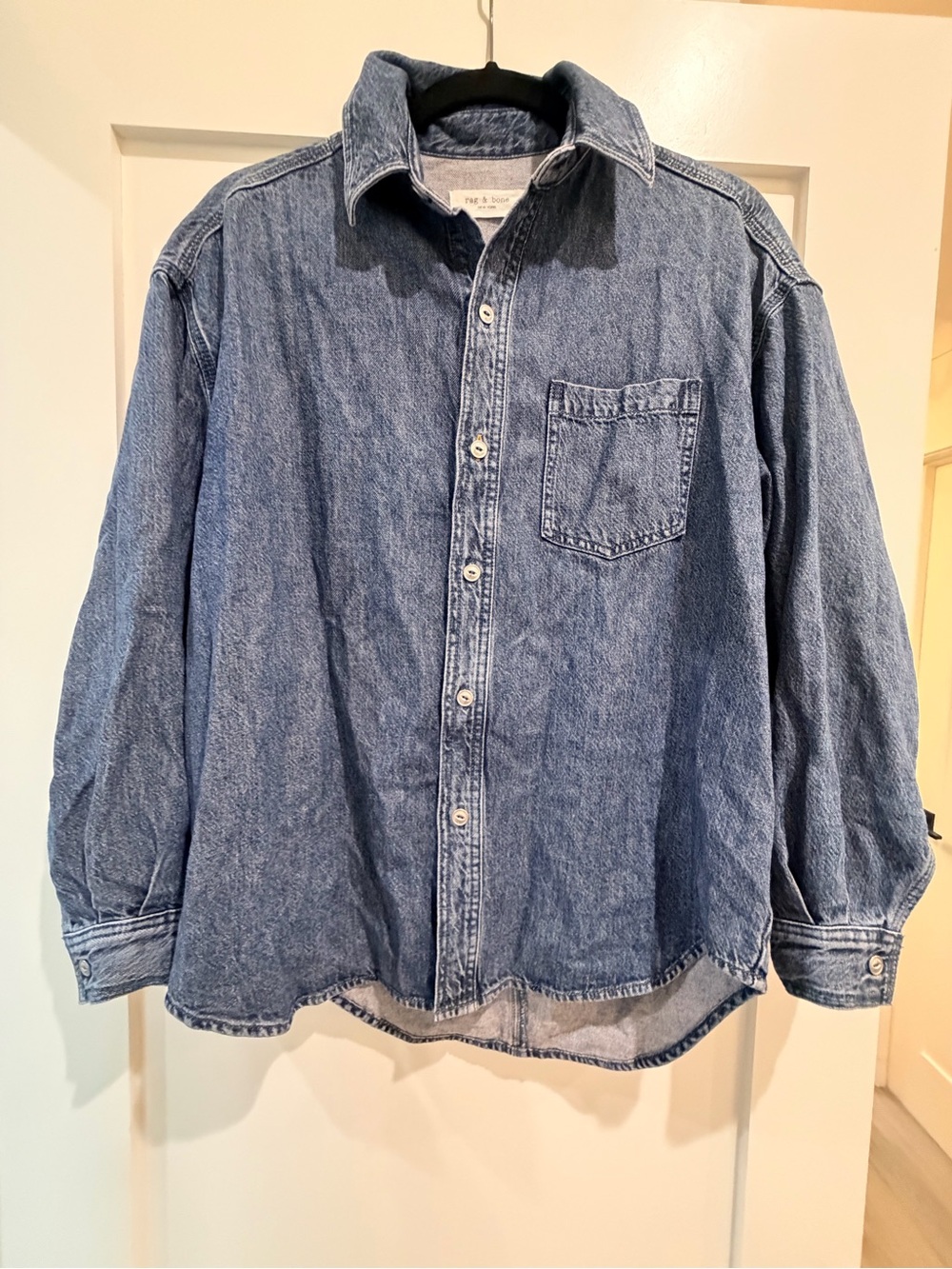 Rag & Bone Denim Oversized Shirt - Size XS